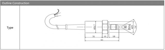 BP9325 Sensore di pressione del silicio dell'acqua Trasmettitore Sensore di pressione dell'aria Mv Output 0