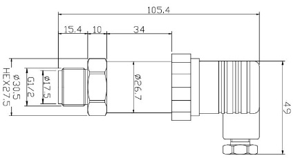 Flush Diaphraqm Pressure Sensor Transmitter