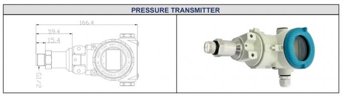 4-20mA Trasmettitore di pressione del diaframma a scarico Display LCD Trasmettitore di pressione digitale 2