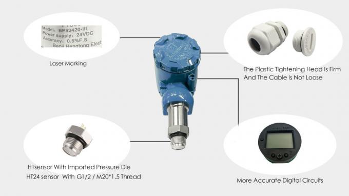 4-20mA diaphragm HTsesnor pressure transducer